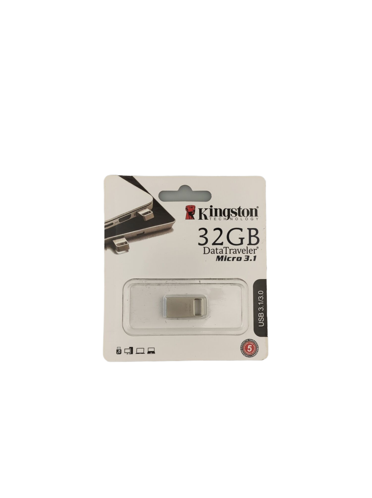USB-флеш-накопитель Флешка Kingston DataTraveler Micro 3.1 USB3.1/3.0