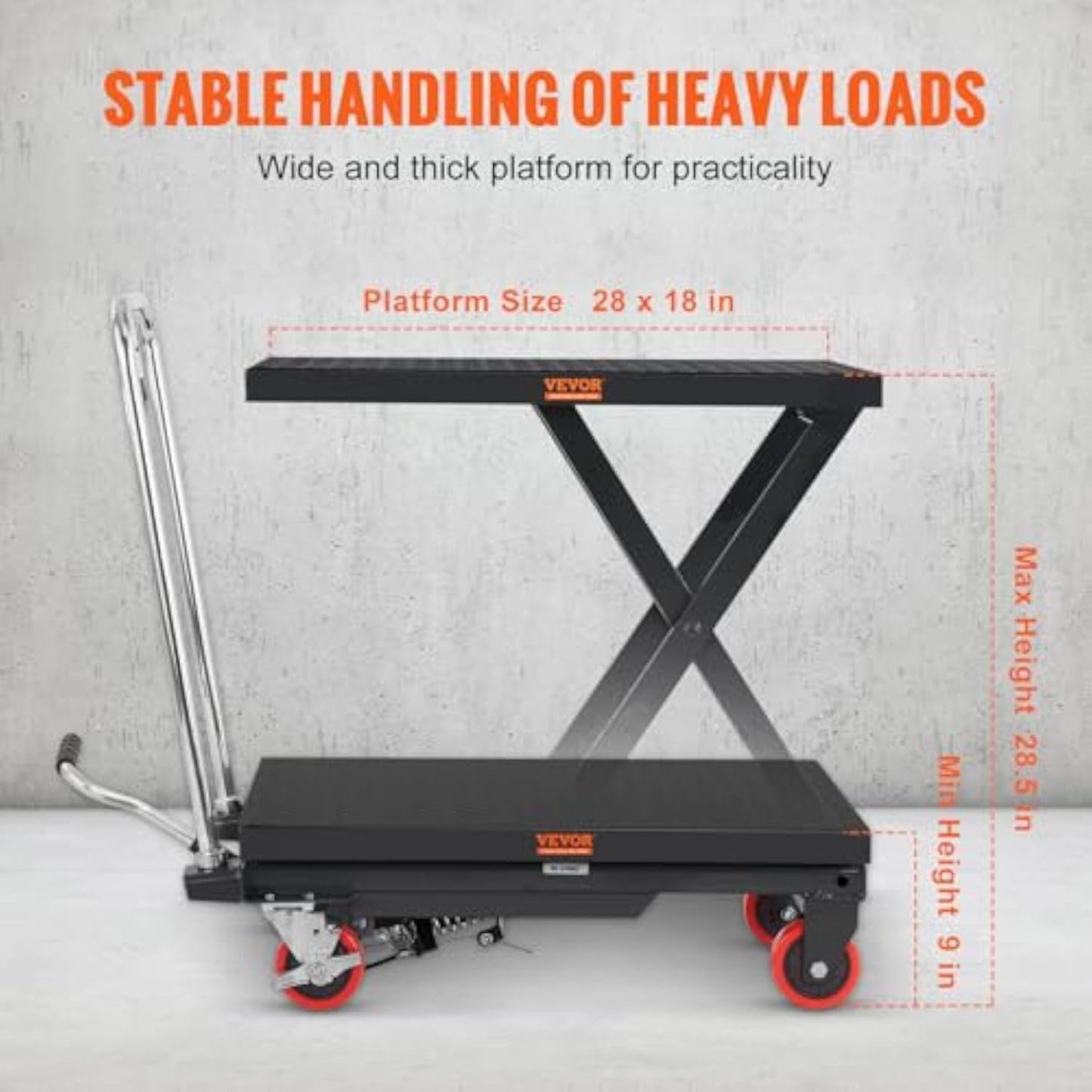 Hydraulic Lift Table Cart
