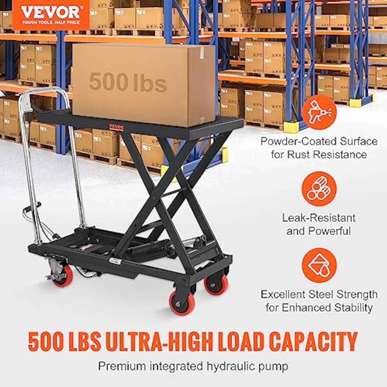 Hydraulic Lift Table Cart