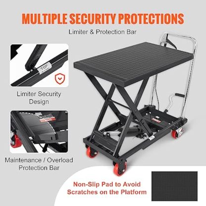 Hydraulic Lift Table Cart
