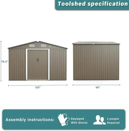 Gotland Outdoor Storage Shed