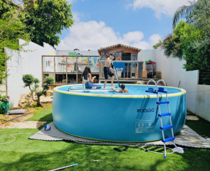 IPOOLGO POOL HOT SALE WITH MANUAL PUMP AND REPAIR KIT FREE SHIPPING