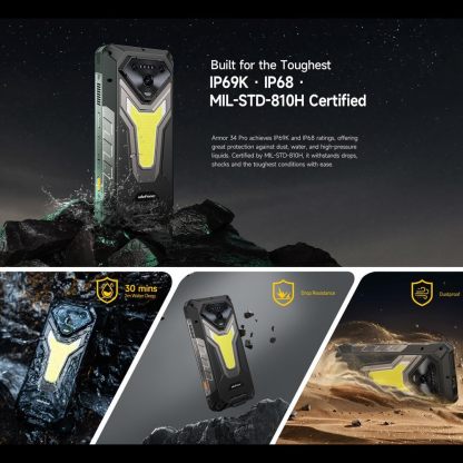 PRO 5G AI Rugged Smartphone with Projector. 