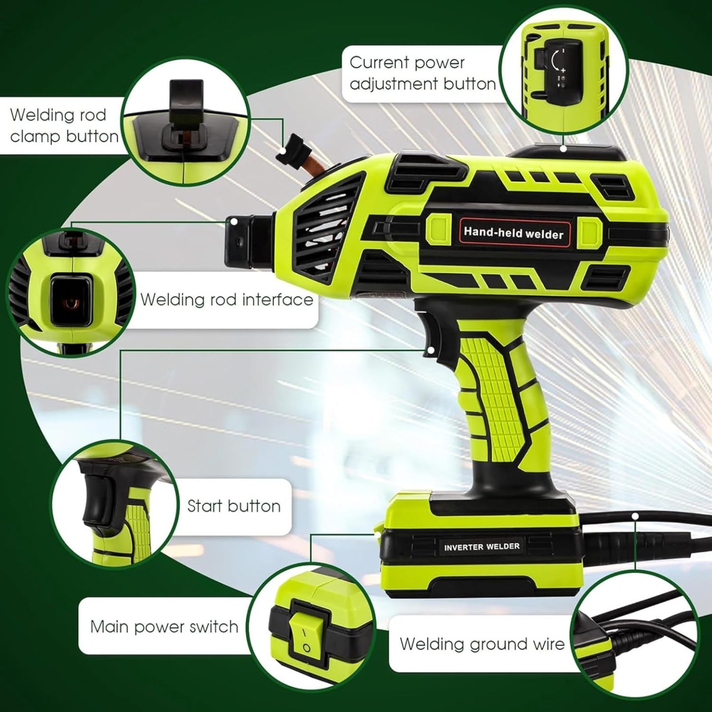 Handheld Arc Welder Home Electric Welder Fully Automatic Smart Welder  