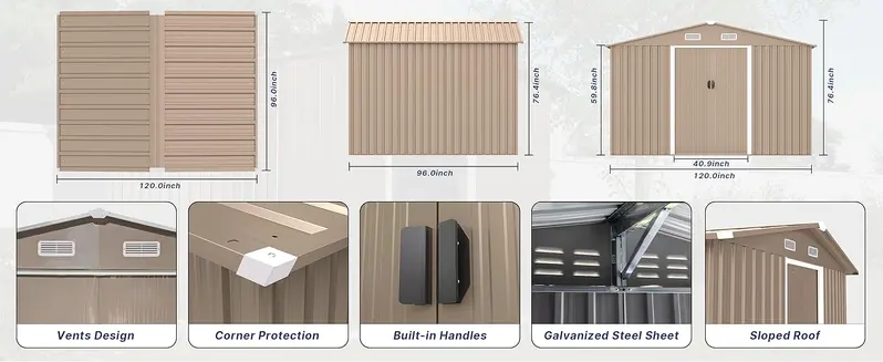 Gotland Outdoor Storage Shed