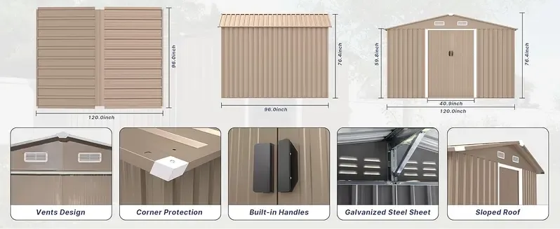 Gotland Outdoor Storage Shed