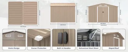Gotland Outdoor Storage Shed