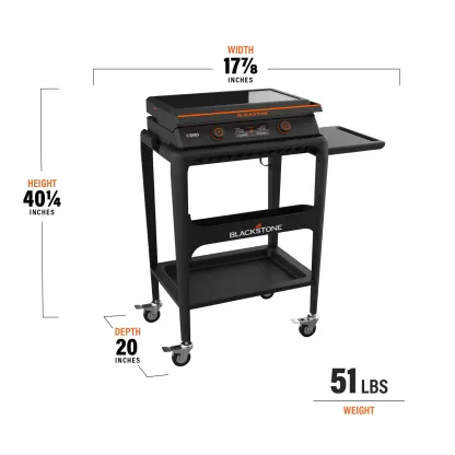 E-Series 22" Electric Tabletop Griddle with Cart