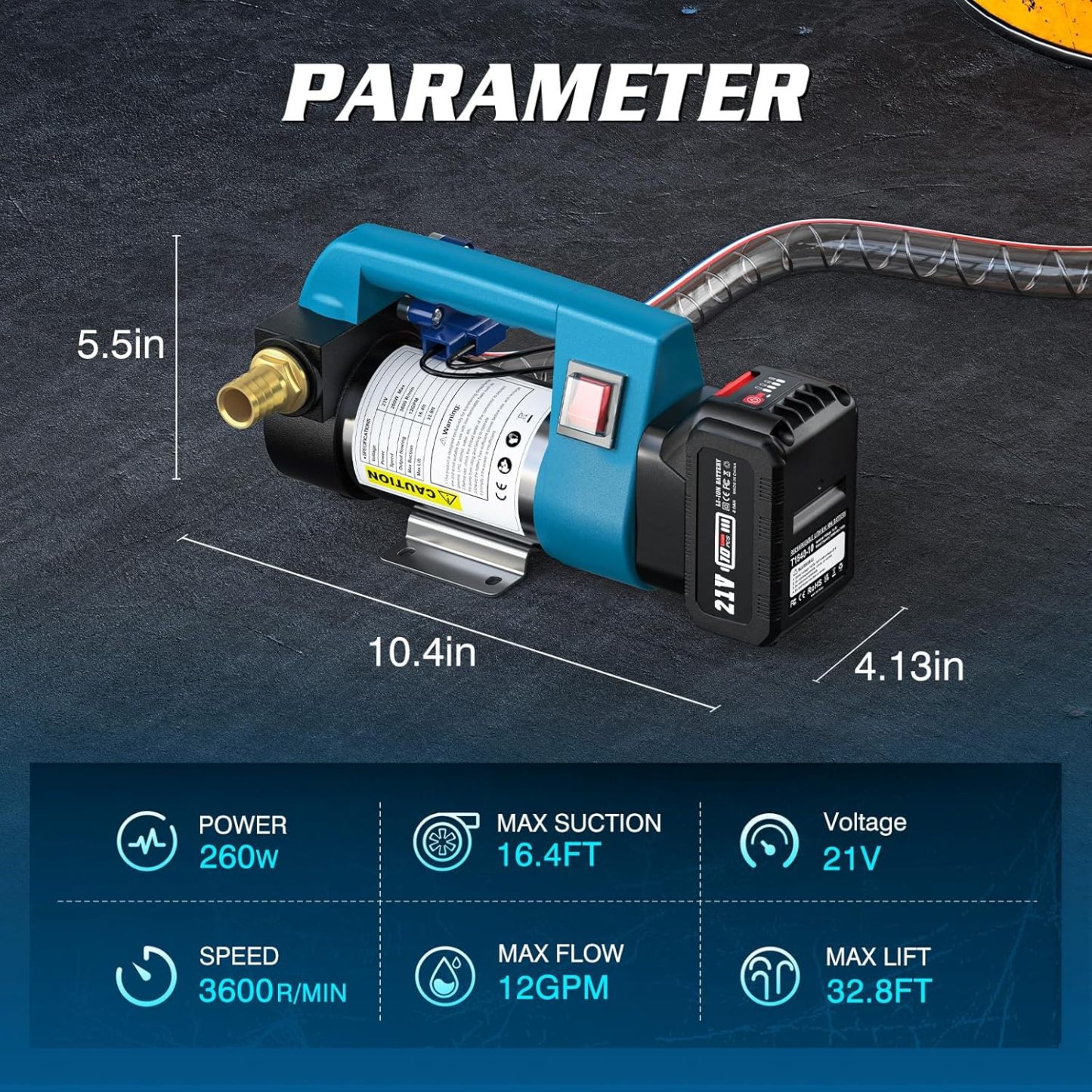 SEESII Fuel Transfer Pump Battery-Powered