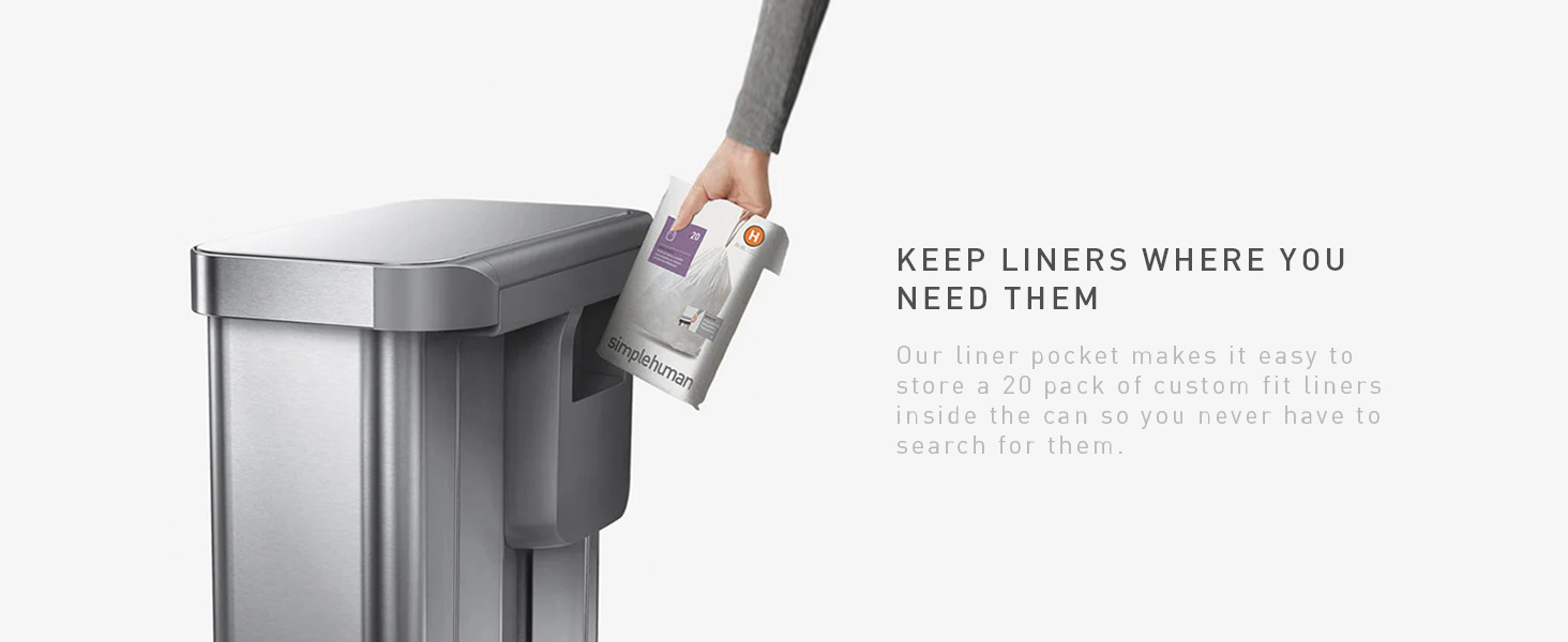 Keep Liners Where You Need Them | Our liner pocket makes it easy to store custom fit liners