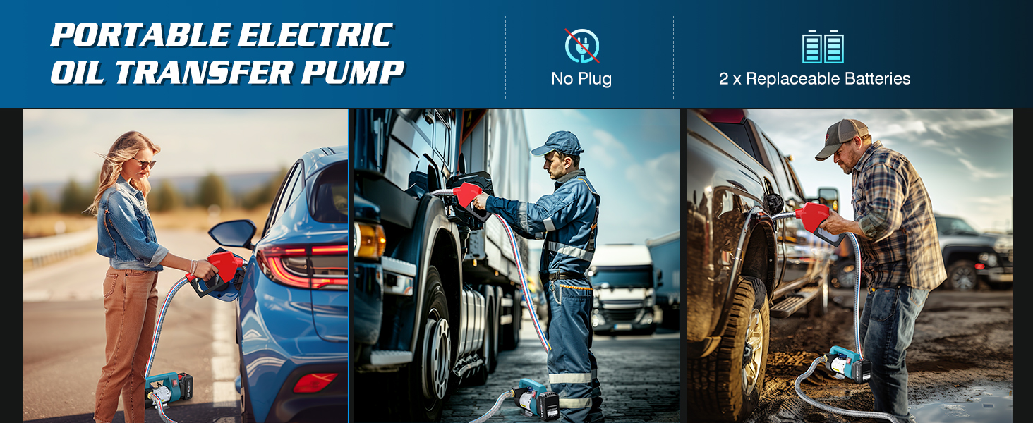 battery powered fuel transfer pump