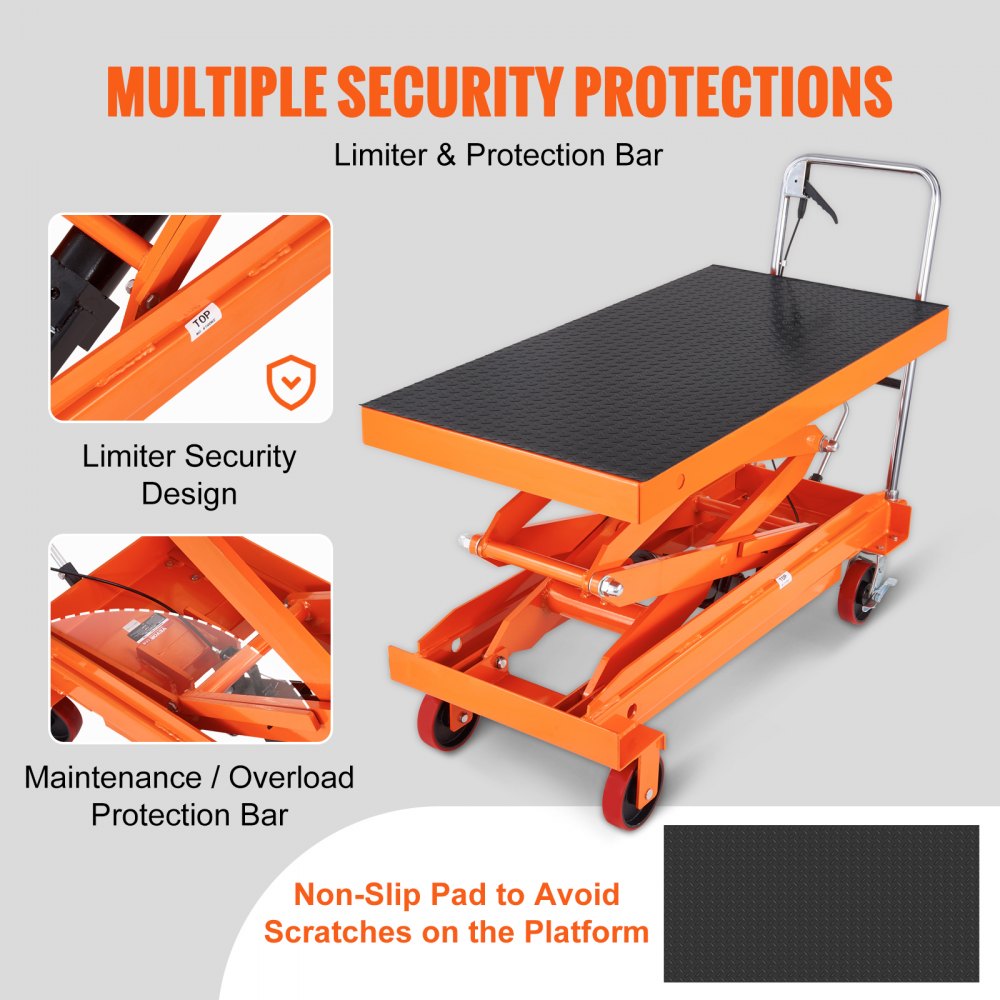 Hydraulic Lift Table Cart