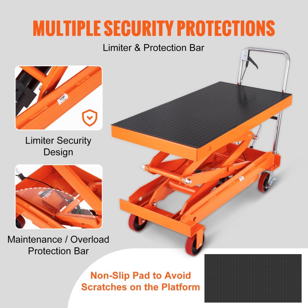 Hydraulic Lift Table Cart