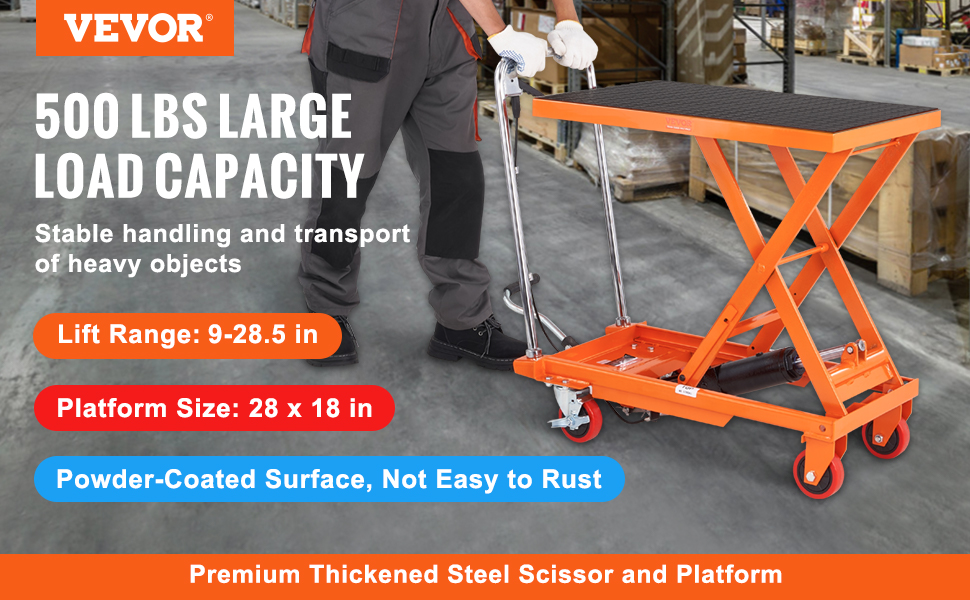 hydraulic lift table cart