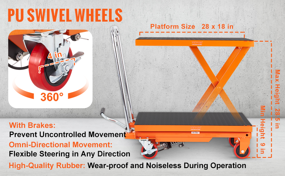 hydraulic scissor cart