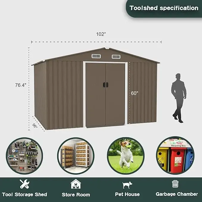 Gotland Outdoor Storage Shed