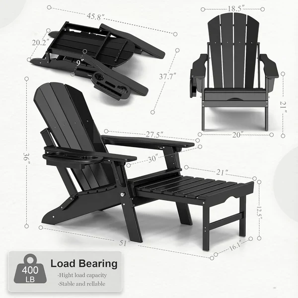 Adjustable Adirondack Lounge Chair