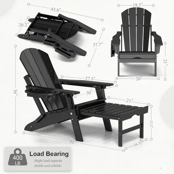 Adjustable Adirondack Lounge Chair