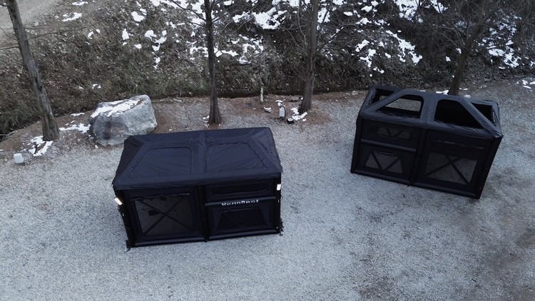 Portable double-layer air house