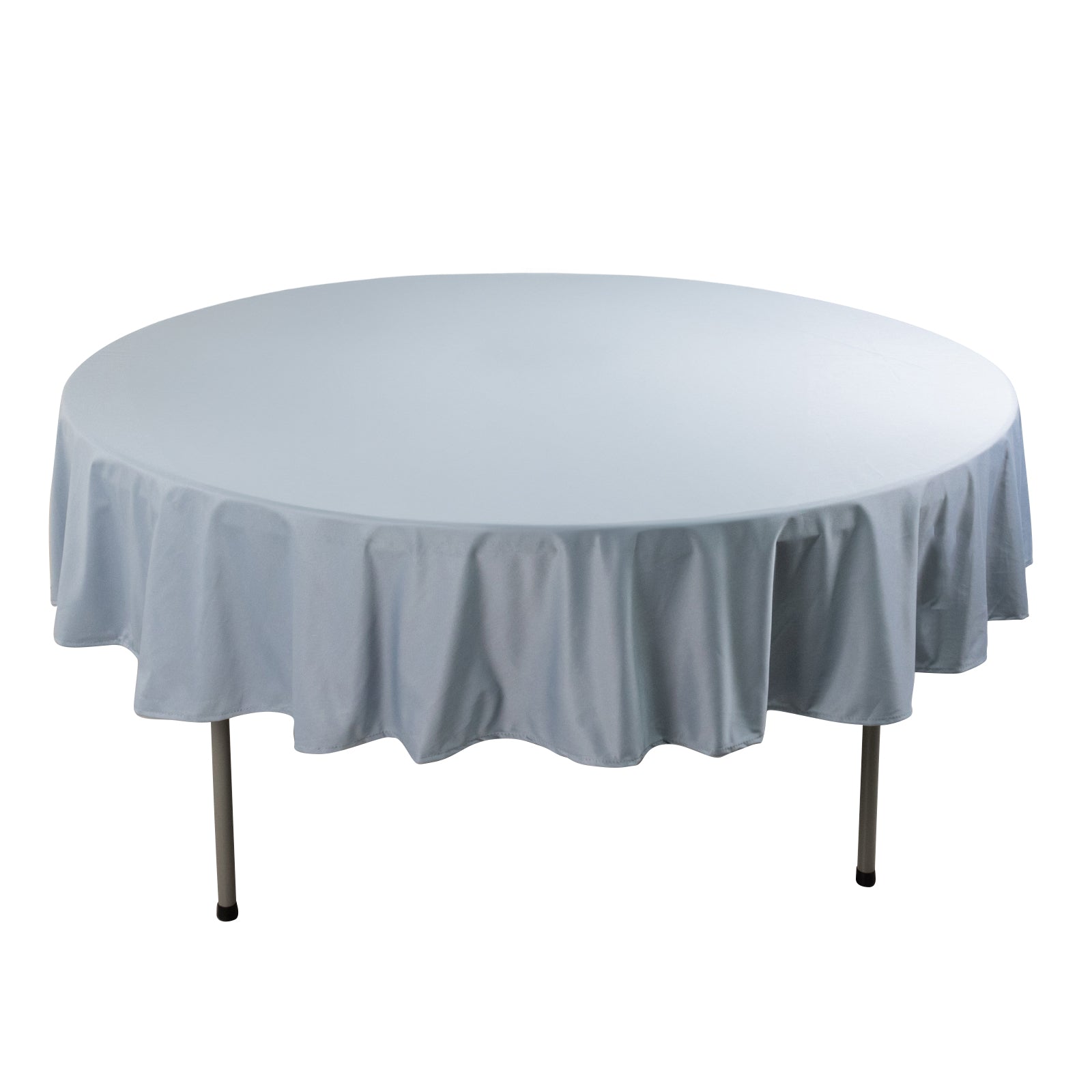 Scuba Round 90" Tablecloth Dusty Blue - Wrinkle Free & Stain Resistant Table Cover