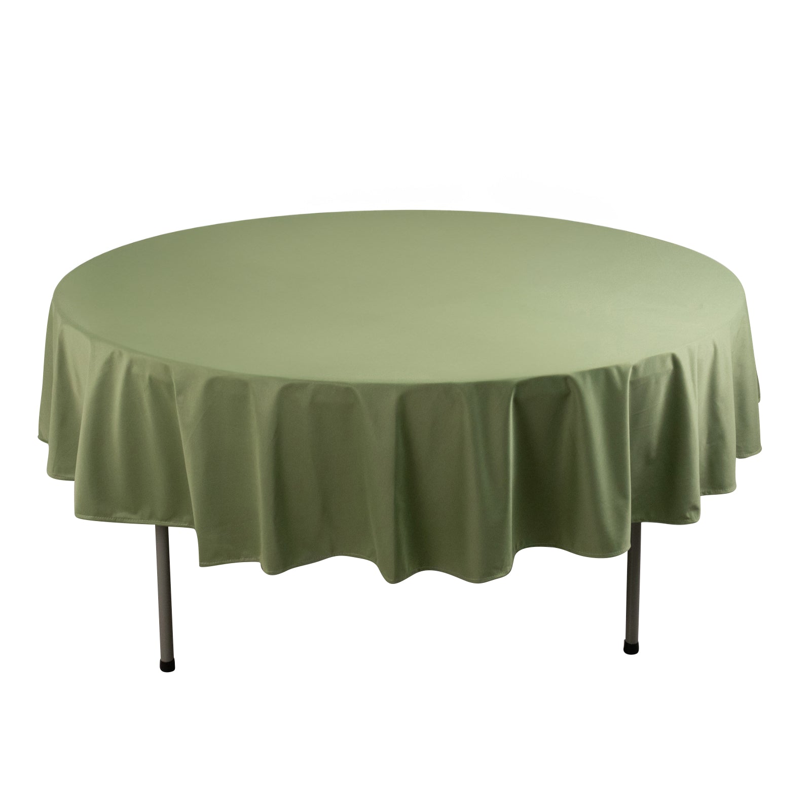 Scuba Round 90" Tablecloth Dusty Sage Green - Wrinkle Free & Stain Resistant Table Cover