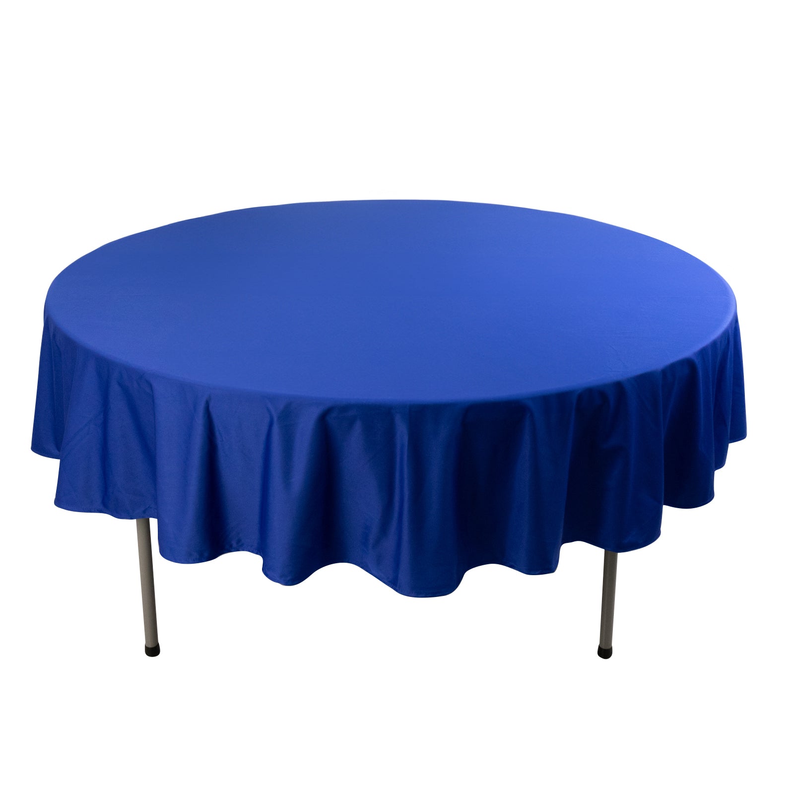 Scuba Round 90" Tablecloth Royal Blue - Wrinkle Free & Stain Resistant Table Cover