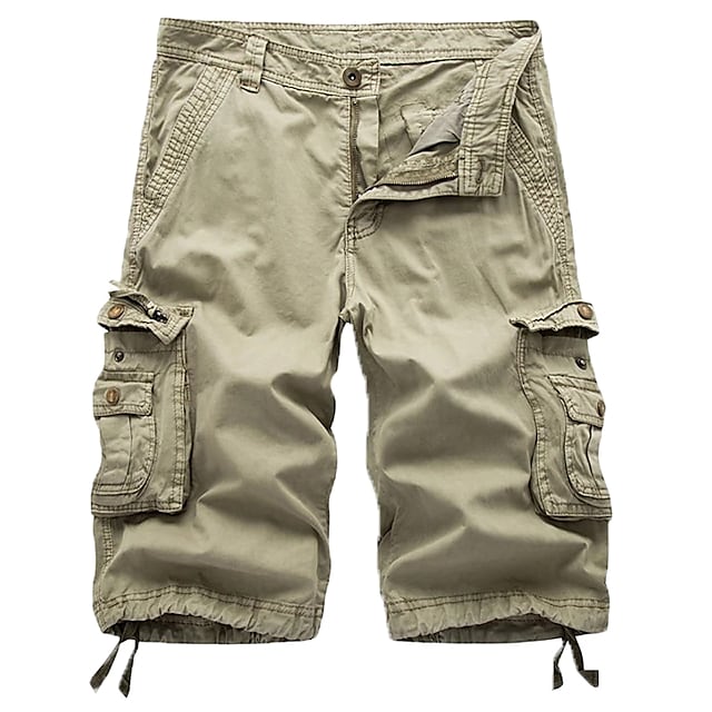 HomyJoy Men's Cargo Shorts Multi Pockets Twill Cargo Shorts