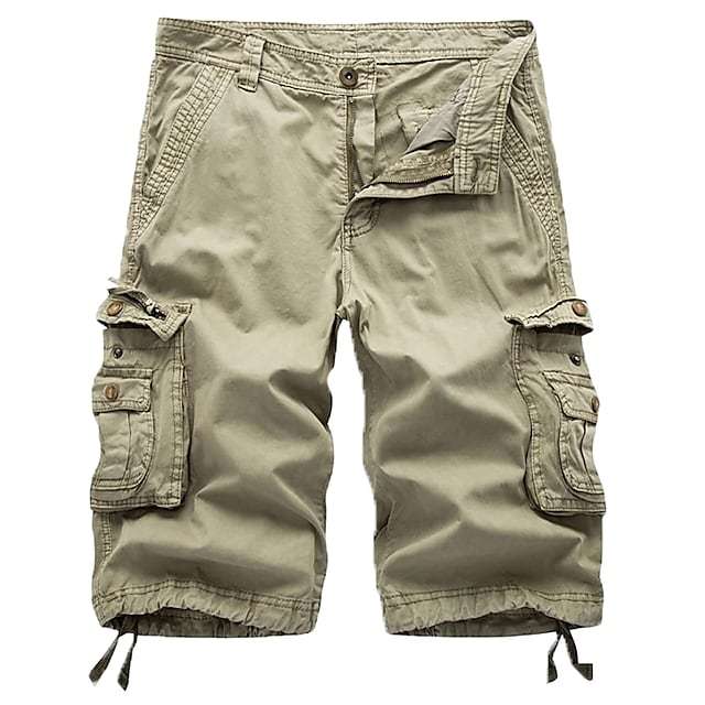 HomyJoy Men's Cargo Shorts Multi Pockets Twill Cargo Shorts