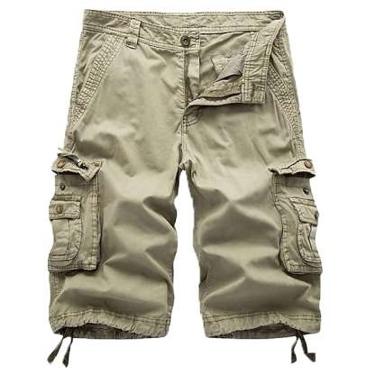 HomyJoy Men's Cargo Shorts Multi Pockets Twill Cargo Shorts
