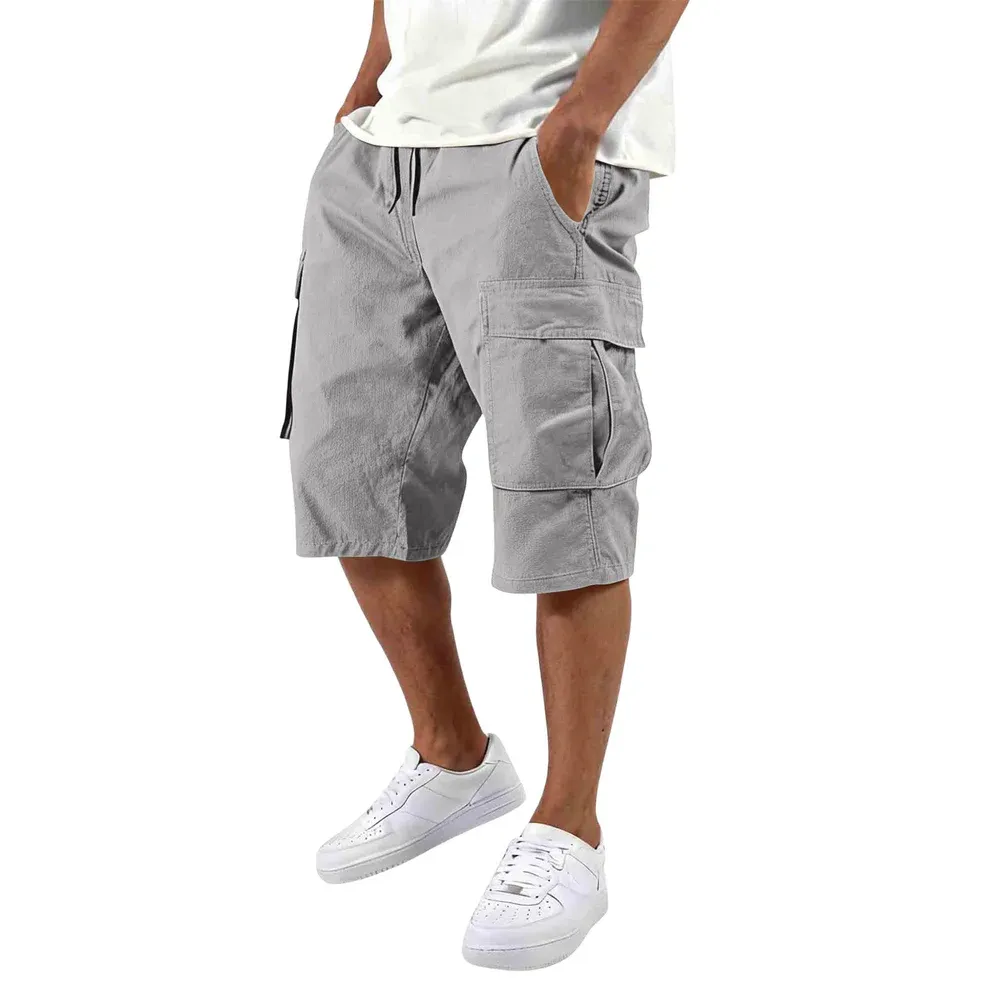 Men’s Multi-Pocket Cargo Shorts – Outdoor Utility & Casual Fit