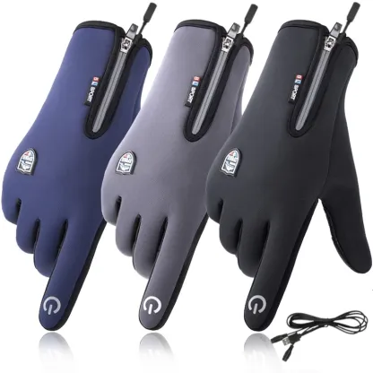Black Friday 50% OFF - 🎁Sport Rechargeable Heated Electric touchscreen Gloves
