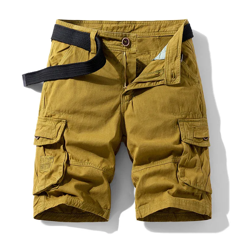 HomyJoy Casual Cotton Camo Multi-pocket Men Shorts