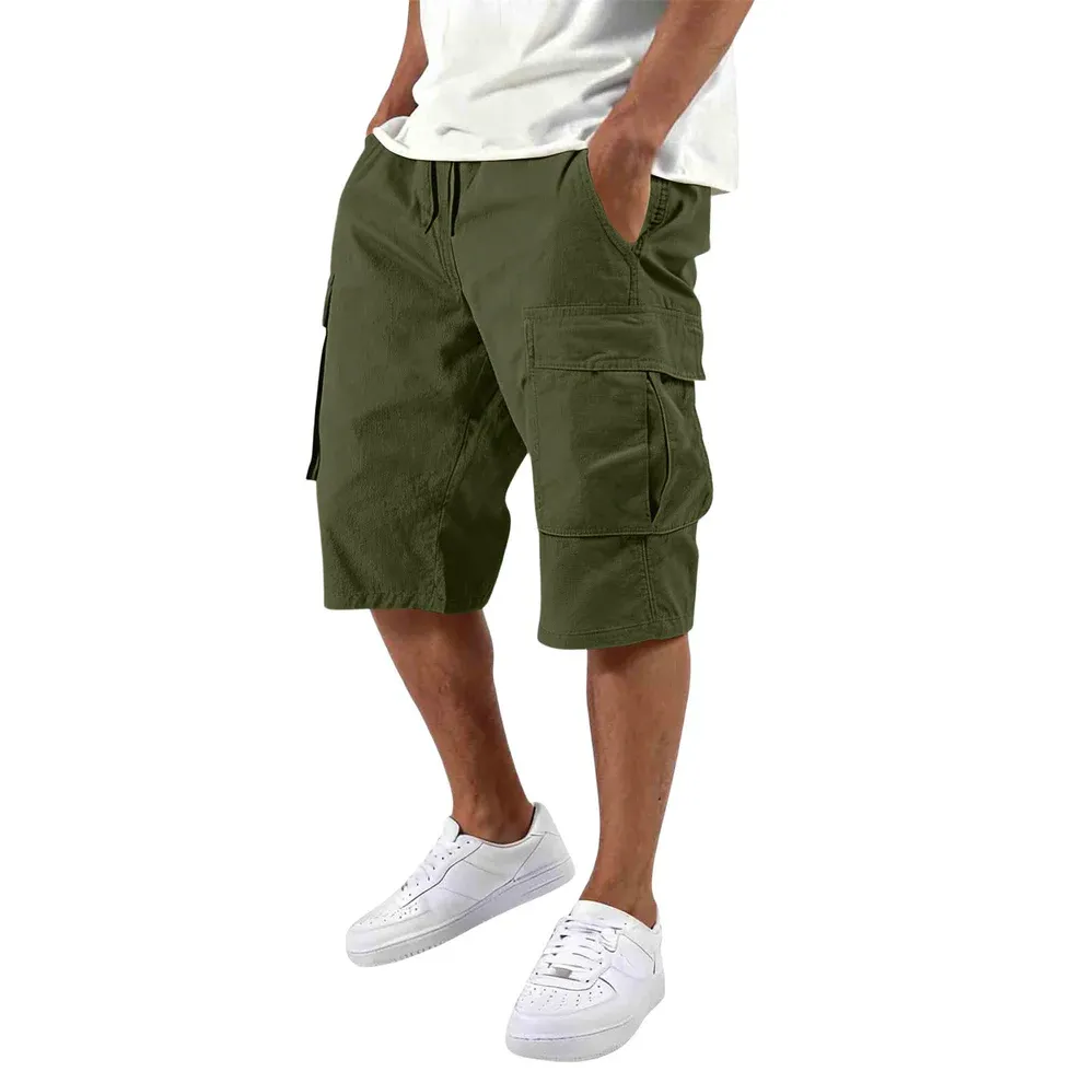 Men’s Multi-Pocket Cargo Shorts – Outdoor Utility & Casual Fit