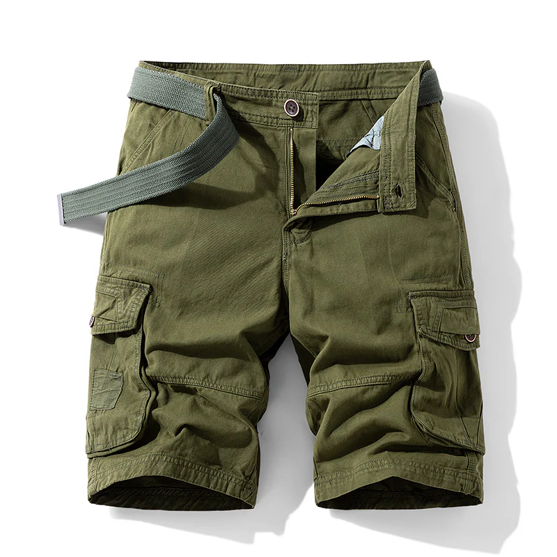 HomyJoy Casual Cotton Camo Multi-pocket Men Shorts
