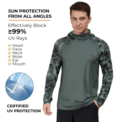 Outdoor activity essential—hooded mask integrated design