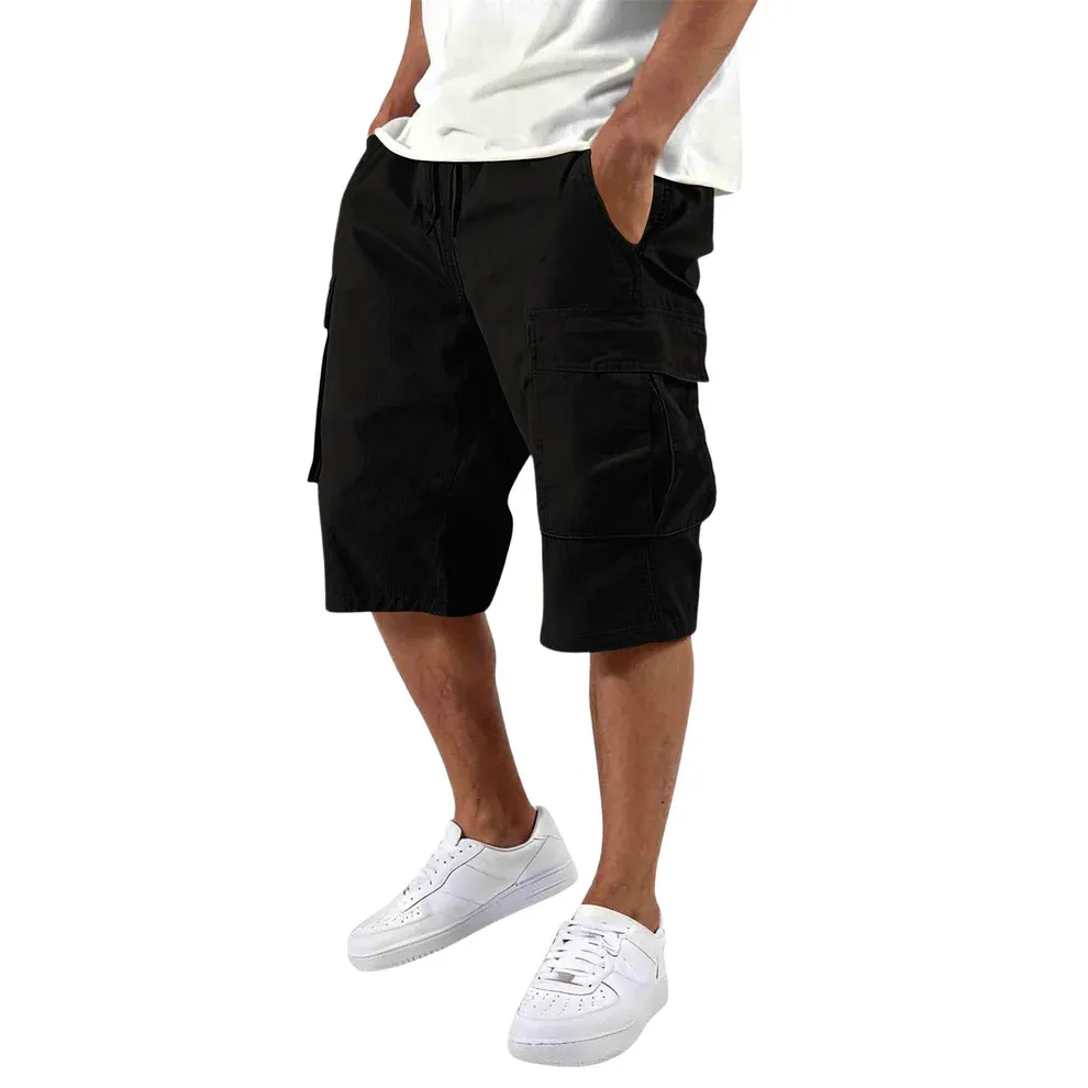 Men’s Multi-Pocket Cargo Shorts – Outdoor Utility & Casual Fit