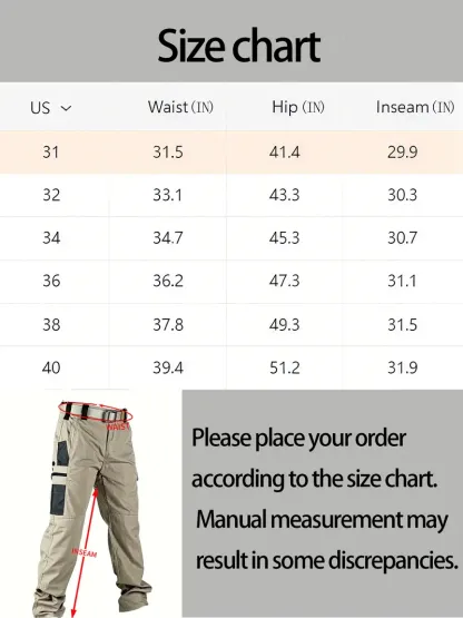 Men's Tactical Cargo Pants | Multi-Pocket Outdoor Work Pants