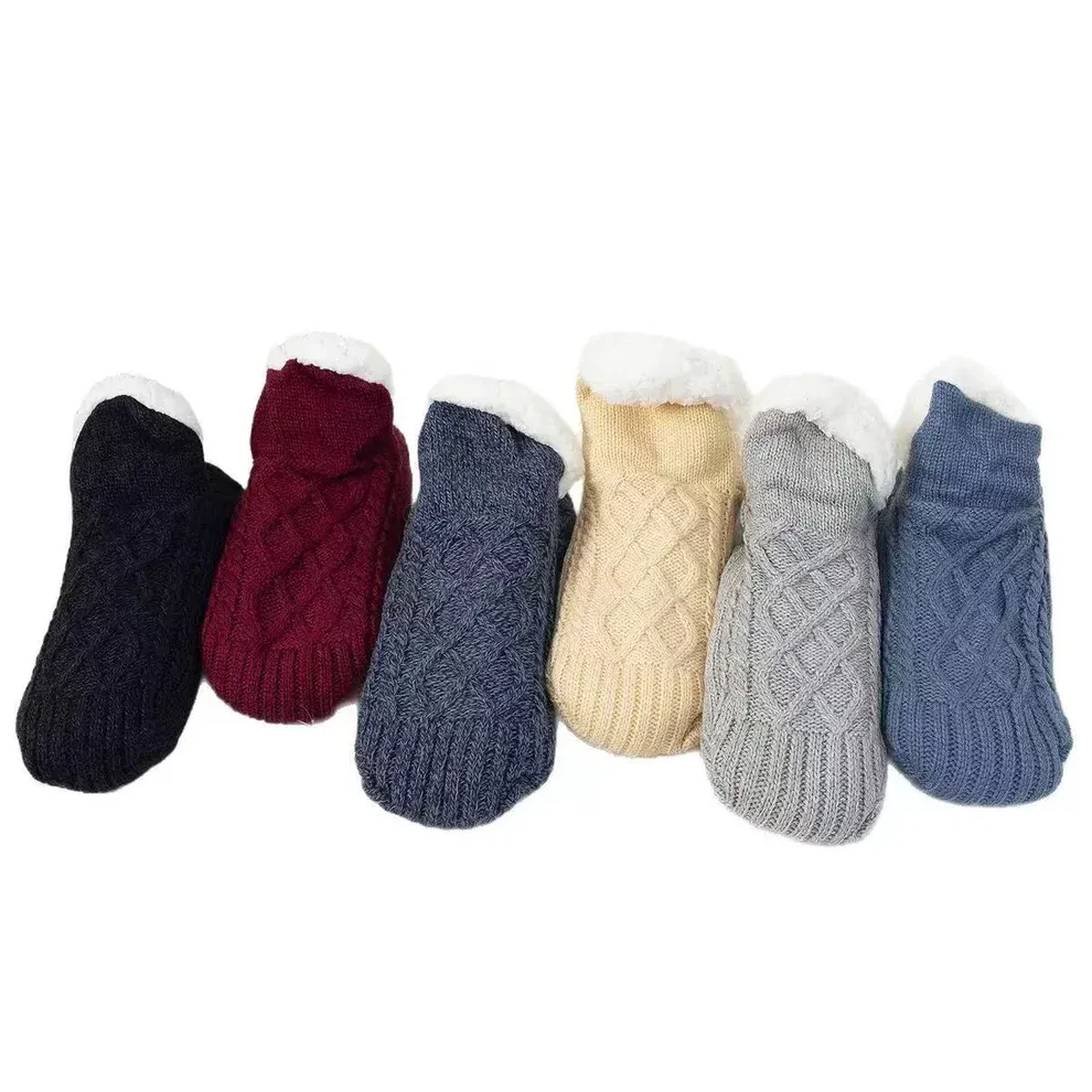 Black Friday 50% OFF - 🎁 Fleece-Lined Non-Slip Thermal Slippers Socks-Buy 2 Pcs Get Free Shipping
