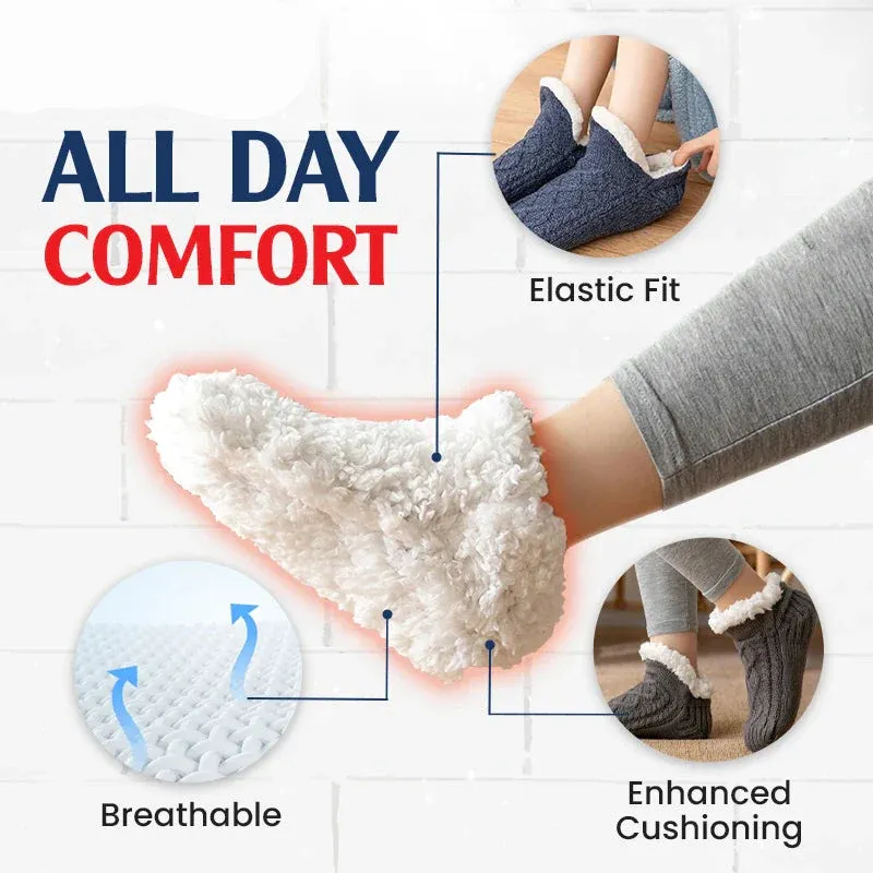 Black Friday 50% OFF - 🎁 Fleece-Lined Non-Slip Thermal Slippers Socks-Buy 2 Pcs Get Free Shipping