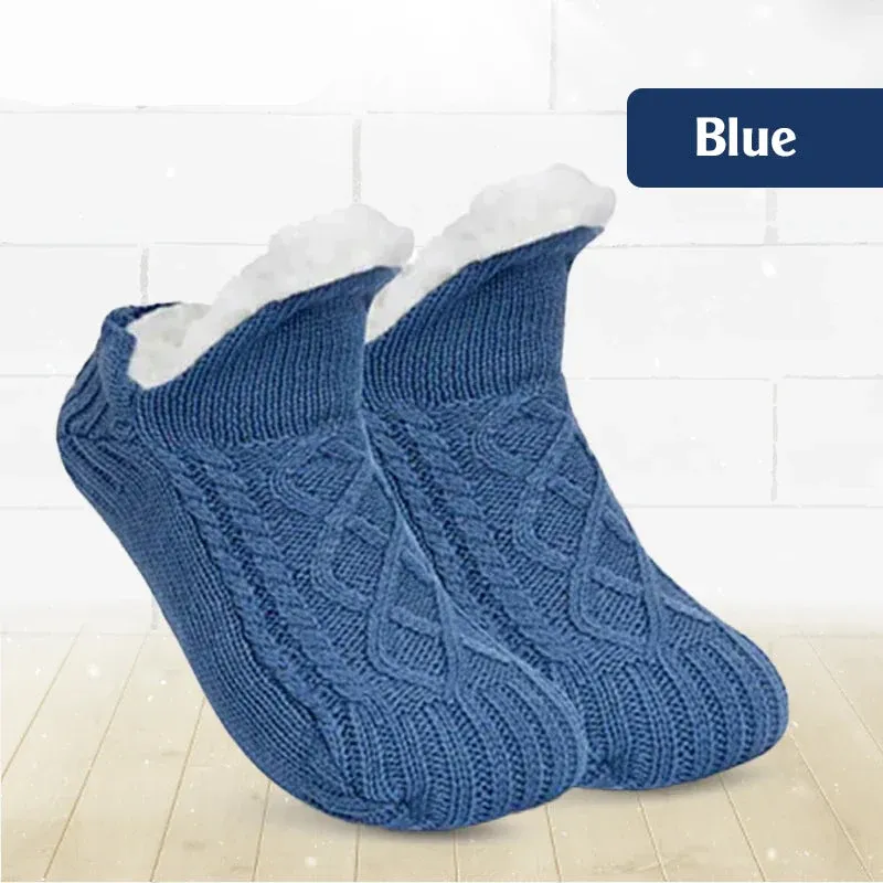 Black Friday 50% OFF - 🎁 Fleece-Lined Non-Slip Thermal Slippers Socks-Buy 2 Pcs Get Free Shipping