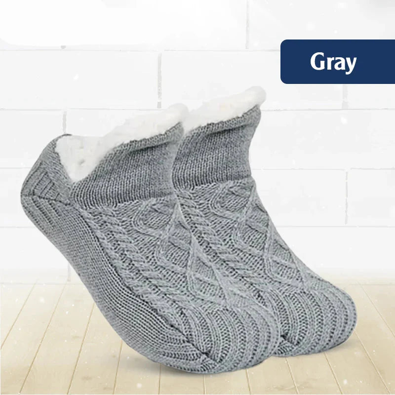 Fleece-Lined Non-Slip Thermal Slippers Socks-Buy 2 Pcs Get Free Shipping