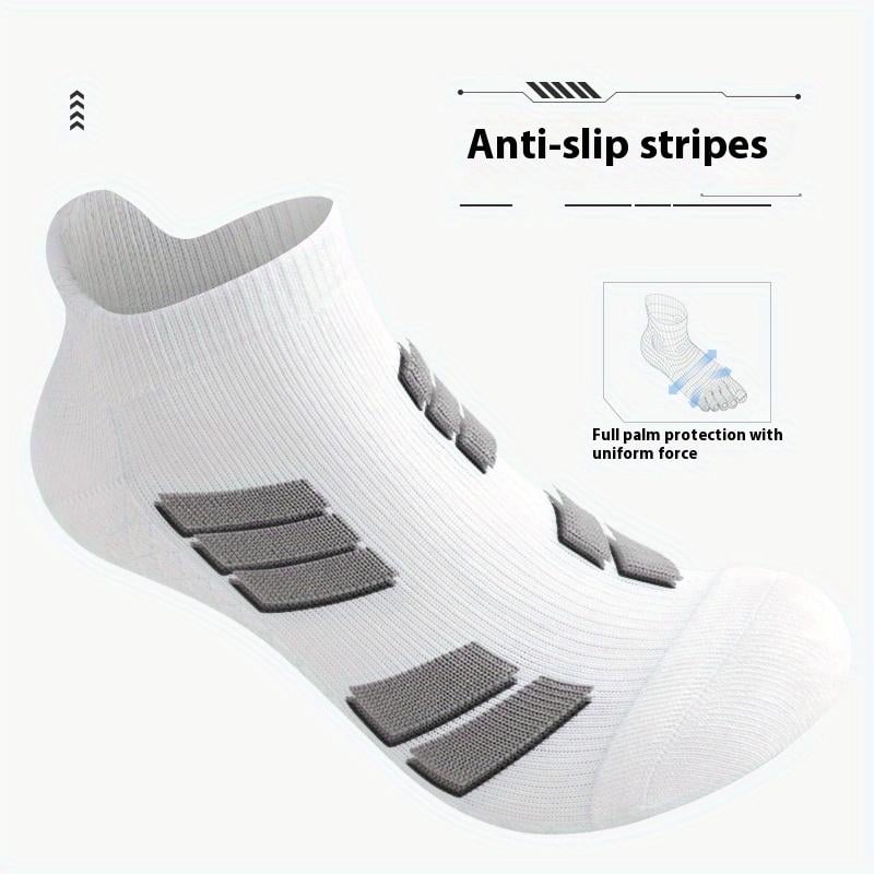 Stay-Put No-Show Sports Socks – Soft Cotton, Zero Slipping