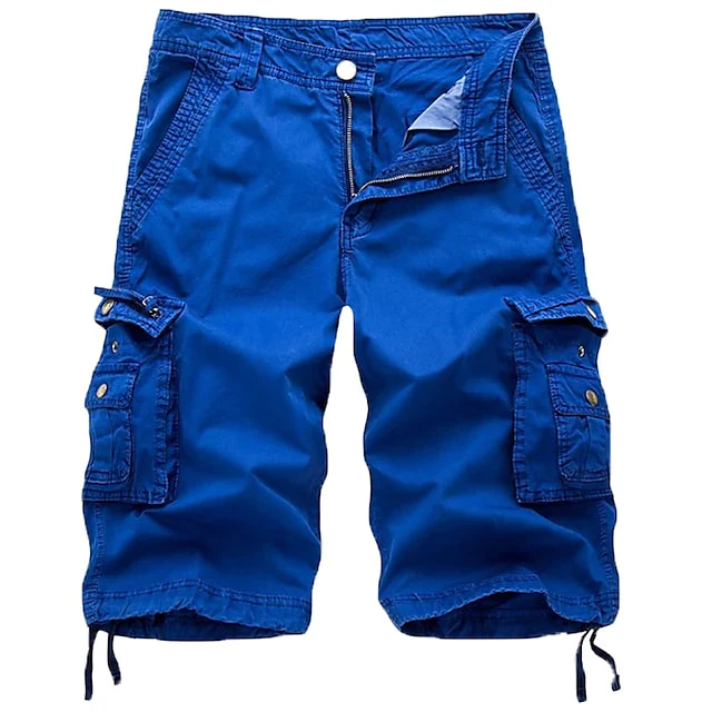 HomyJoy Men's Cargo Shorts Multi Pockets Twill Cargo Shorts