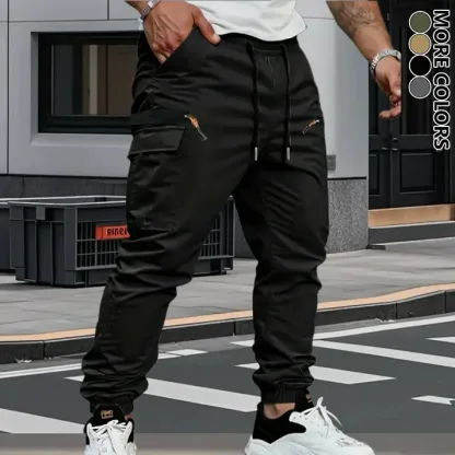 Men's Stretch Cargo Pants with Multiple Pockets