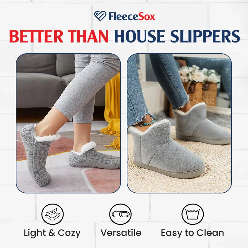 Fleece-Lined Non-Slip Thermal Slippers Socks-Buy 2 Pcs Get Free Shipping