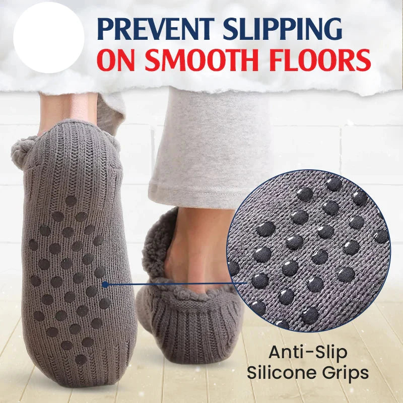 Fleece-Lined Non-Slip Thermal Slippers Socks-Buy 2 Pcs Get Free Shipping
