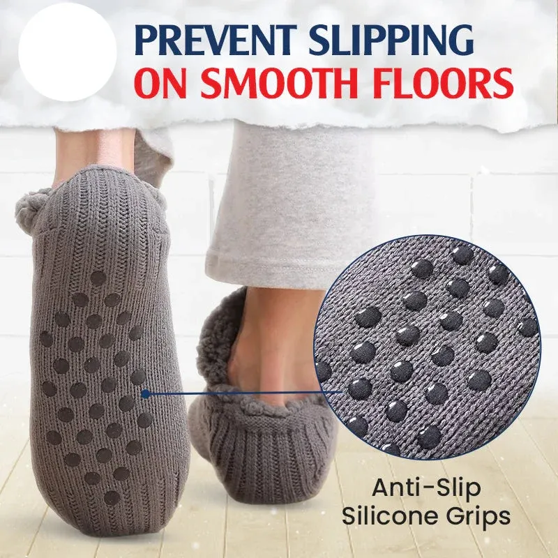 Black Friday 50% OFF - 🎁 Fleece-Lined Non-Slip Thermal Slippers Socks-Buy 2 Pcs Get Free Shipping