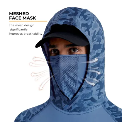Outdoor activity essential—hooded mask integrated design