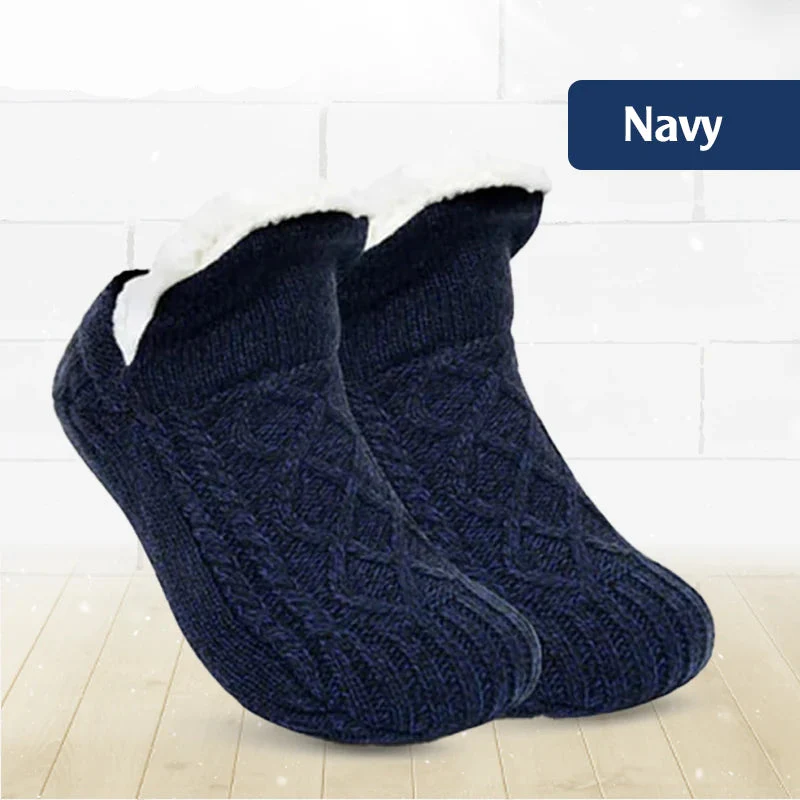Black Friday 50% OFF - 🎁 Fleece-Lined Non-Slip Thermal Slippers Socks-Buy 2 Pcs Get Free Shipping