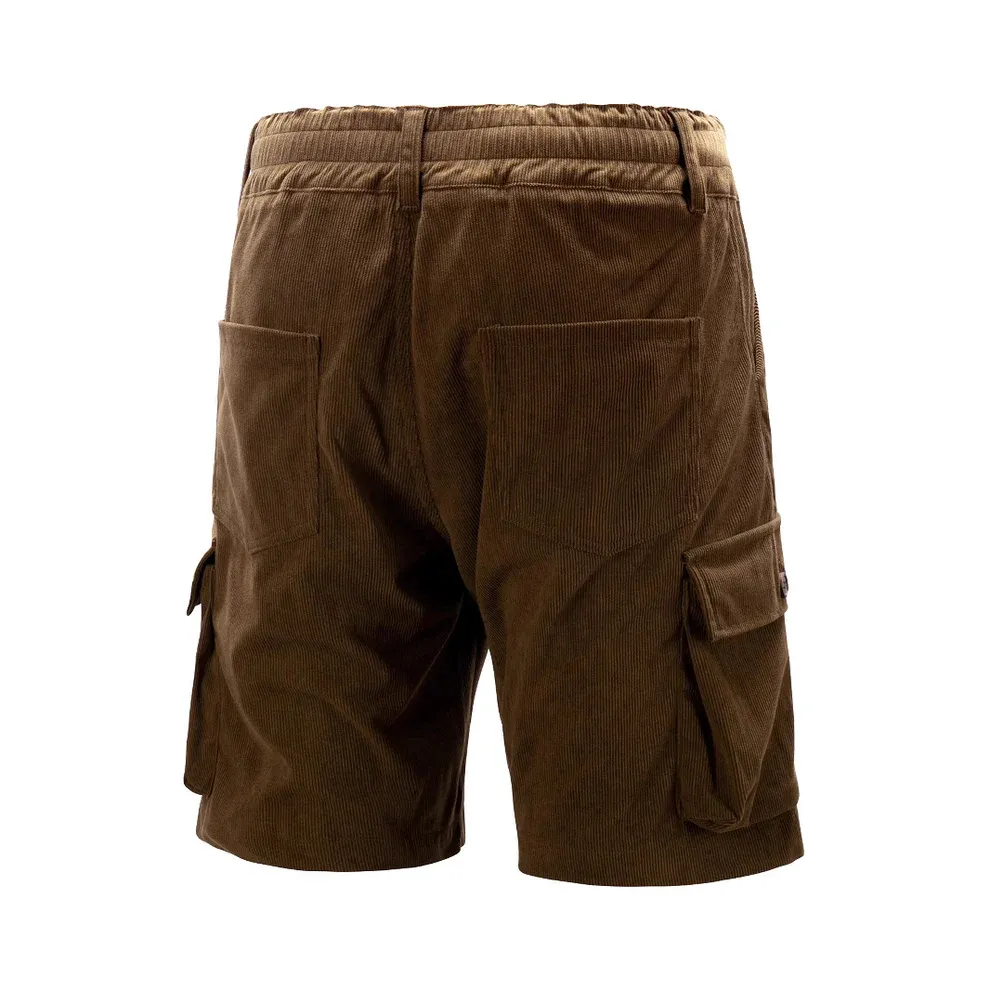 HomyJoy Men's Multi-Pocket Corduroy Cargo Shorts